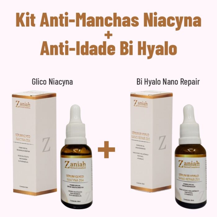 Kit Anti-Manchas Niacyna e Anti-idade Bi Hyalo Z09