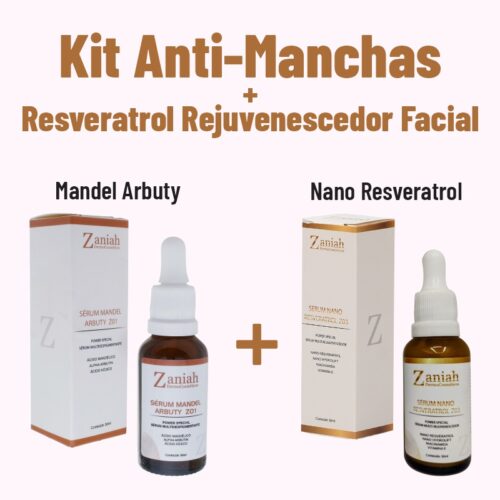 Kit Anti-Manchas + Resveratrol Rejuvenescedor Facial Zaniah Z07