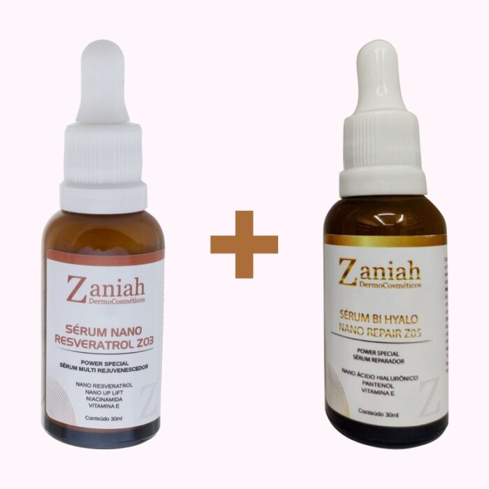 Kit Rejuvenescedor, Hidratante e Anti Rugas 7 Ativos Zaniah Z10