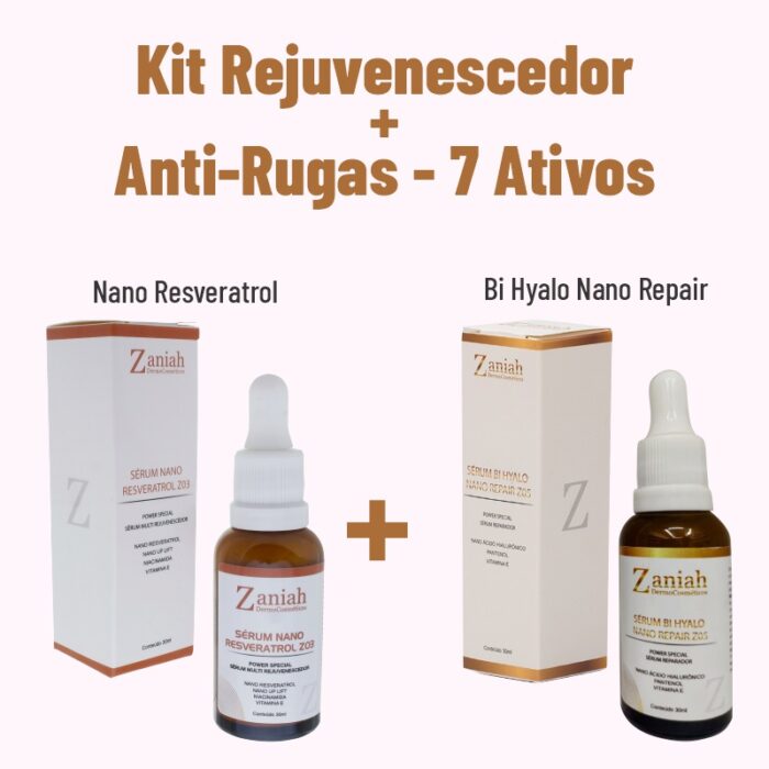 Kit Rejuvenescedor e Anti Rugas 7 Ativos