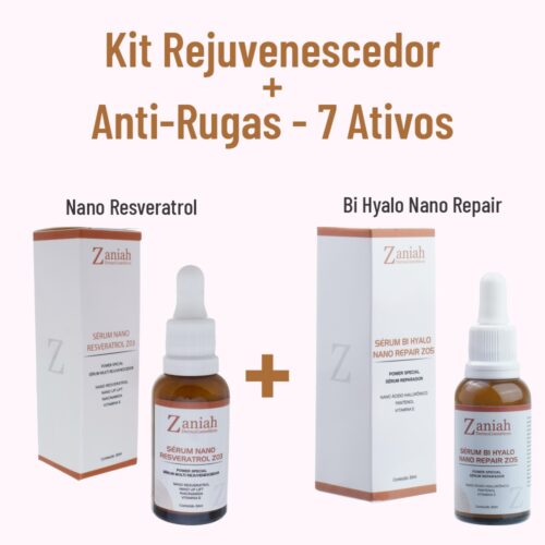 Kit Rejuvenescedor e Anti Rugas 7 Ativos