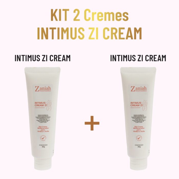 KIT Duo Creme Clareador Íntimo Zaniah - Virilha e Axila