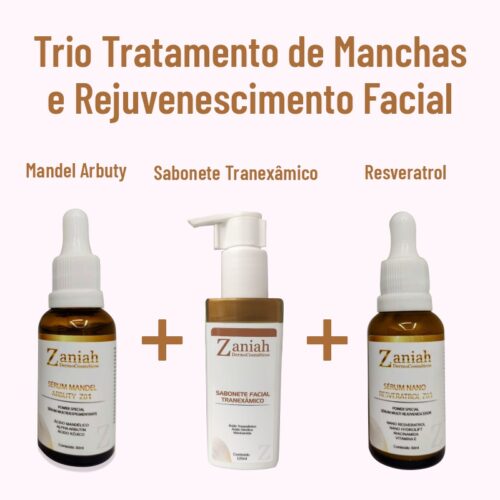 Kit Trio Tratamento para Manchas e Rejuvenescimento Facial Zaniah 2