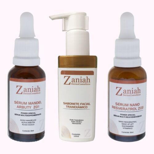 Kit Trio Tratamento para Manchas e Rejuvenescimento Facial Zaniah