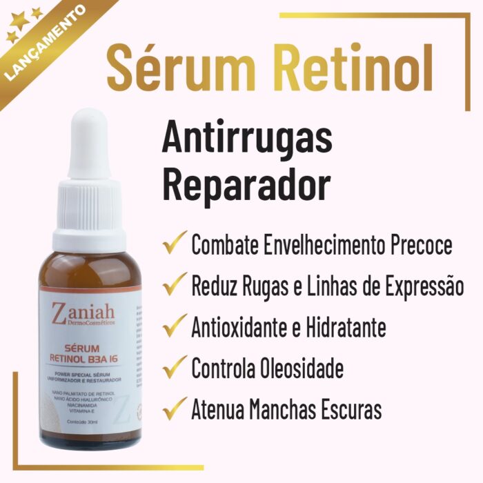 Retinol B3A 16 Banefícios Dourado